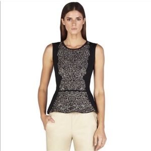 BCBGMaxAzria Alonya Peplum Top